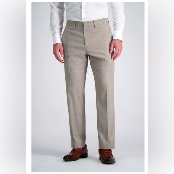 Haggar Other - Haggar Premium Stretch Tailored Fit Pants - Light Brown